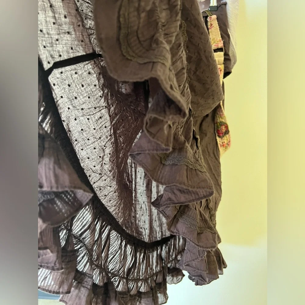 Vintage cotton skirt / size medium - Picture 7 of 14